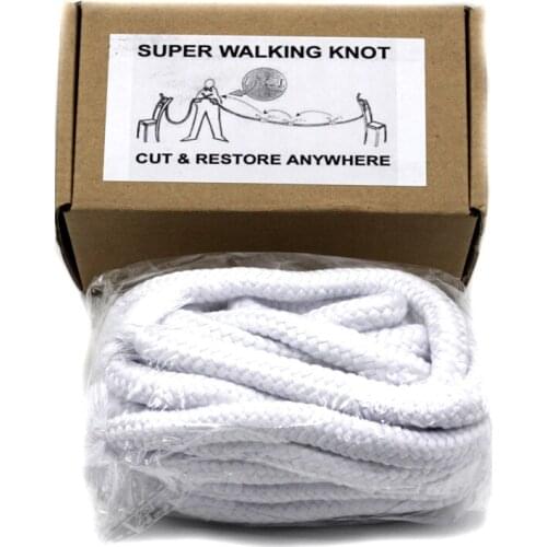 Super Walking Knot - White Magic Tricks Magician Stage Illusion Funny Gimmick Mentalism Classic Toys Cut Rope Restore Magic
