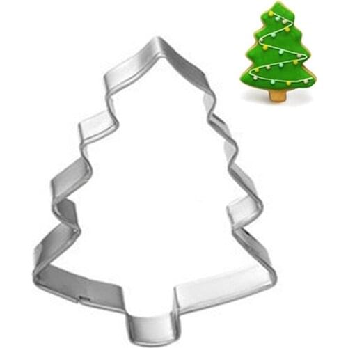 Christmas Tree Shaped Buscuit Cookie Cutter Cake Molds Jelly Pastry Baking Mould Cake Chocolate Fondant Pastry Tools Mold Supply