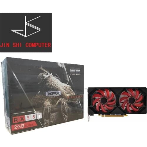 XFX RX 550 2GB GDDR5 tarjetas gráficas AMD RX 500 de la serie de la tarjeta de vídeo RX550-2GB RX552 2G HDMI DP DVI 7000MHz PCI