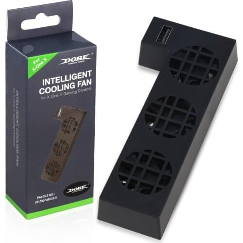 External USB Port External Cooler System Auto 3 Cool Fans for Mircrosoft Xbox One X Console Controller