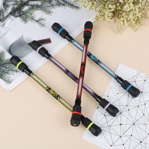 Spinning Pen Creative Random Flash Rotating Gaming Gel Pens Student Gift Toy Release Pressure Comfortable School Penspinning Pen