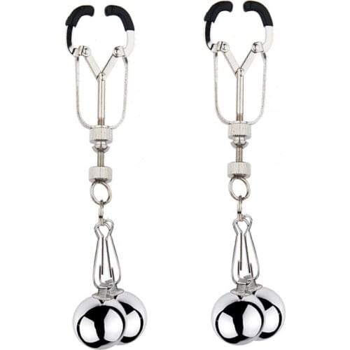 Nipple Clamps Sex Toys Spider Gravity Ball Hook Spider Pendant Nipple Clip Silver