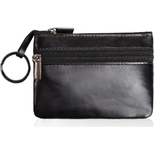 1PC Ladies Kids Men Women Casual Small Coin Credit ID Card Key Ring Wallet Pouch Purse Case