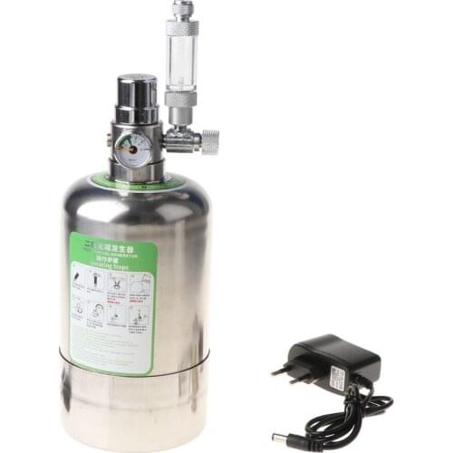 2021 New Aquarium DIY CO2 Generator System Stainless Steel Bottle Tools Pressure Gauge