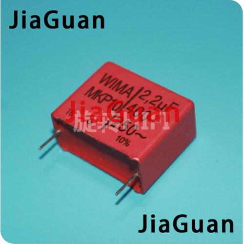 4PCS RED WIMA MKP10 2U2 400V p27.5mm original new MKP-10 225/400V audio 2200nf 2.2UF film 225 PCM22.5 hot sale 2.2uf/400v