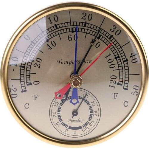 5" Min Max Thermometer Hygrometer No Battery Wall Mounted Wall Hanging Indoor Outdoor Analog Temperature Humidity Meter