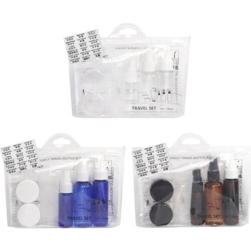 6pcs Travel Bottle Set Leak Proof Refillable Toiletries Container for Liquid