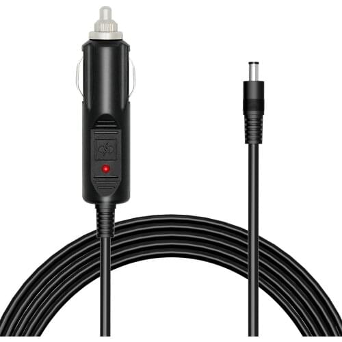 ALLPOWERS 12V-24V Cigarette Lighter Charger Plug Car Cable to DC 5.5mm x 2.1mm 1.5M 16AWG Car Charger / Car Power Supply Cable