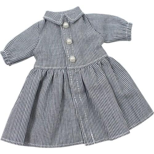 DBS blyth doll clothes Grey striped skirt, suitable for icy joint normal Azone body 1/6 30cm bjd Accessories