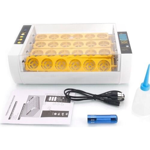 Digital Egg IncubatorFull Automatic Poultry Incubator with Egg Candler & Injector Single Supply US Plug Farm Hatchery Machine