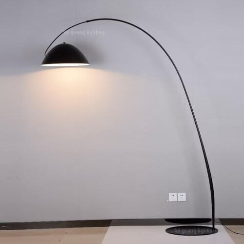 Designer floor lamp living room study creative postmodern vertical bed bedroom fishing floor lamp foot switch for floor lamp