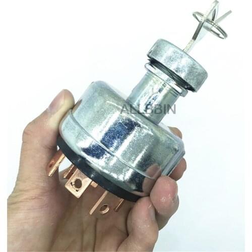 For KOBELCO SK200-8 Ignition Switch Start switch Electric door lock 6 plug Electricity injection excavator accessories