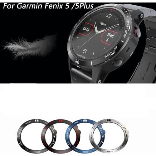 For Garmin Fenix 6 Smart Watch Ring Bezel Styling Frame Fenix 5 5X Plus 3HR Case Cover protector metal Ring Scratch Protection