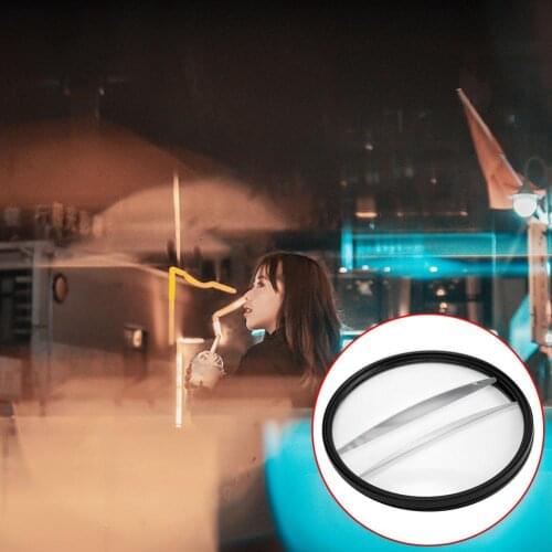 Camera Filter Split Diopter 77mm Foreground Blur Effect Filter Prism Double Half Moon FF018 Camera Photography Accessories