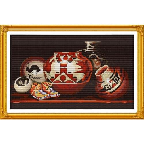 Joy Sunday Classical Art Counted Cross Stitch Kits11&14CT DIY Cross Stitch Embroidery Needlework for Home Decor Handmade Gift