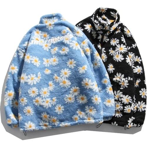 Yu Ju Korean version of loose collar couple cotton wool coat mens and womens hong Kong wind 2020 new isn tide winter