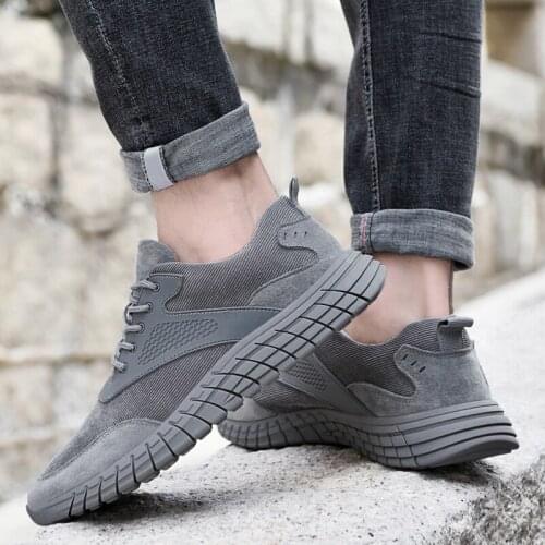 Cow Suede men shoes Casual High Quality Breathable Fashion Men Comfortable Lace Up fashion sneakers shoes Spring/Autumn