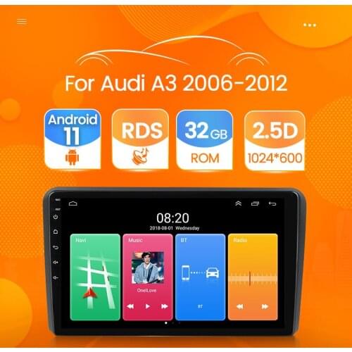 Android 11 2+32G car radio multimedia player for Audi A3 8P S3 2003-2012 RS3 Sportback Car GPS Audio navigation no DVD WIFI