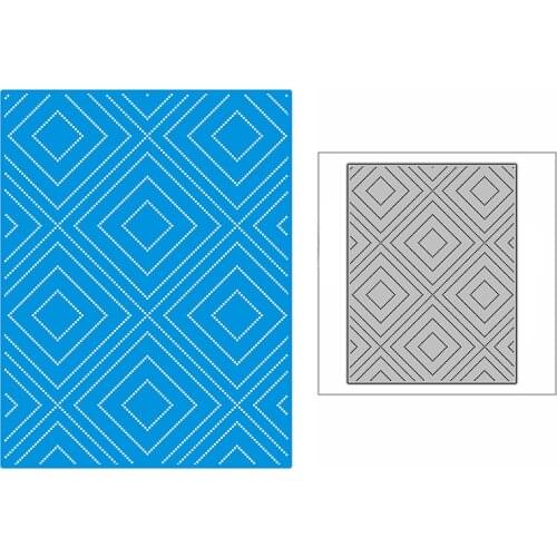 New Dotted Nesting Diamonds Plate 2021 Metal Cutting Dies for DIY Scrapbooking and Card Making Decor Embossing Craft No Stamps