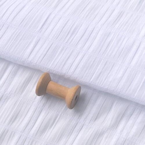 One meter High quality cotton tissu Pleated jacquard lattice patchwork Shirt Top dress long skirt clothing handmade DIY fabric