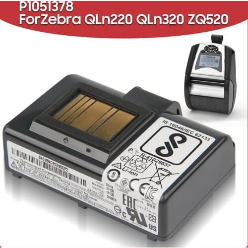Original Replacement Battery P1051378 2450mAh For Zebra QLn220 QLn320 QLn220HC ZQ520 Mobile Printers Batteries