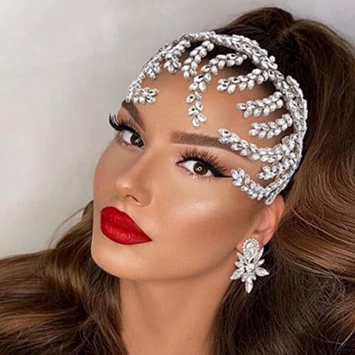 Luxury Queen Crown CZ Rhinestone Wedding Crowns and Tiaras for Women Costume Party Hair Accessories