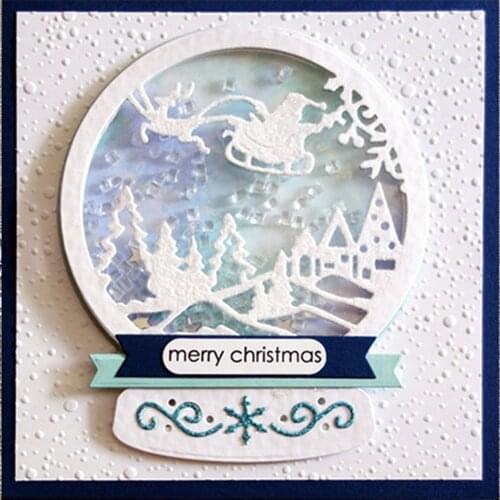 Christmas Carbon Steel Die Punching Machine Stencils Cutting Dies for Scrapbooking Crafts Embossing DIY Making Birthday Gift