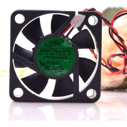 2pcs Ad0412lx-g70 For Adda 12v 0.07a 4010 Monitoring Power Source Ultra-Quiet Fan 4cm