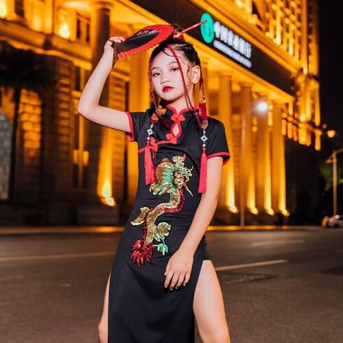 Chinese Style Jazz Dancer Outfit Stage Costume Festival Clothing Hip-hop Dancewear Summer Girl Sets Cosplay Costume DL8308