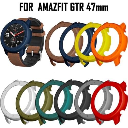 Protective Case Cover For Xiaomi Amazfit Gtr 47mm PC Protector Frame For Xiaomi Gtr Watch Protect Shell Accessories Strap Band