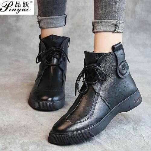 Womens boots winter boots womens shoes leather platform shoes women platform shoes womens Chelsea boots women new autumn