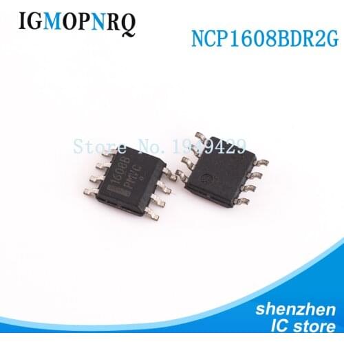 10pcs NCP1608BDR2G SOP8 NCP1608 1608B NCP1608BDR PFC COST EFFECT PWR FACT CONT new