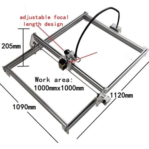 1600 mw Toy class DIY desktop mini laser engraving machine marking machine 1 meter *1 meter working face