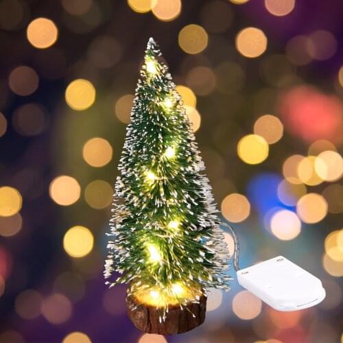 2020 DIY Supply New Christmas Decorations Table Decoration With LED Lights Mini Christmas Tree House Wedding Decoration