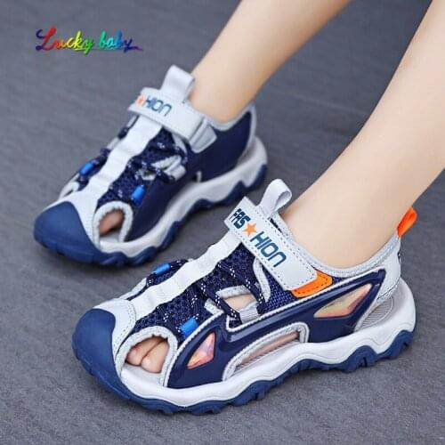 2021 Sandals Children Shoes Brand Boys Sandals Boy Comfortable Sport Mesh Baby Beach Soft Sandals Shoes kids 198