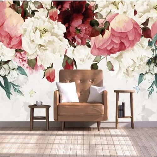 3D Flower Mural Hand Painting Floral View Wallpaper Murals Art Wall Decal HD Photo Wall Papers Roll Wallpapers Contact Paper