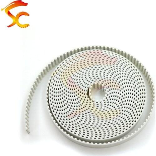 5meters/LOT T5 7mm White PU Open Ended Timing Belt Width 7mm T5 Polyurethane with steel core Belt fit for T5 Timing Pulley