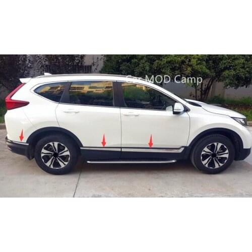 For Honda For CRV CR-V 2017 2018 2019 2020 Accessories Stainless Steel Side Door Car Body Molding Cover Trim 6pcs