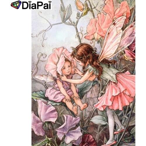 DIAPAI 5D DIY Diamond Painting 100% Full Square/Round Drill "Butterfly fairy" Diamond Embroidery Cross Stitch 3D Decor A22622