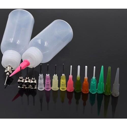 Henna Tattoo Applicator Squeeze Plastic Drawing Bottle Detailing Nozzle Tip Set