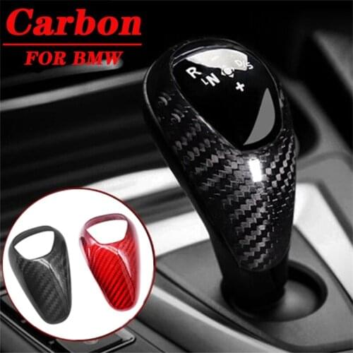 Carbon Fiber Car Gear Shift Knob Cover Sticker Decals Styling Interior Trim Accessories For BMW M2 M3 M4 M5 F10-13 X5M X6M
