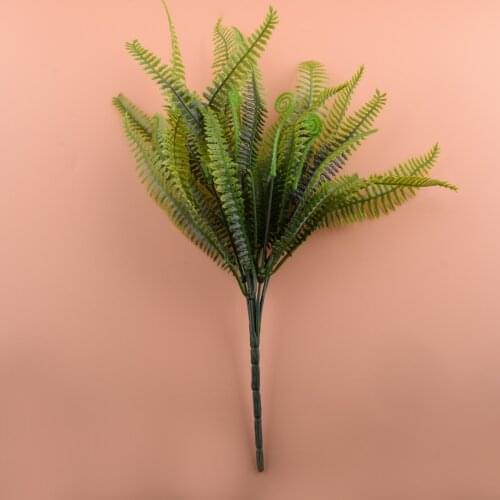 Large Artificial Boston Fern Fake Green Hanging Basket Plant Grass Decoration Without Basket Accessories