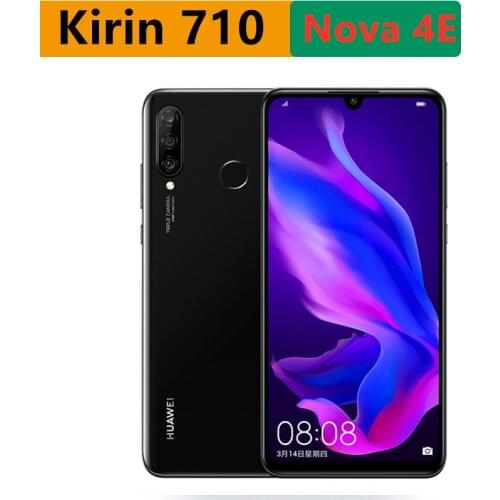 DHL Fast Delivery HuaWei Nova 4E P30 Lite Cell Phone 6.15" Full Screen Kirin 710 32.0MP Fingerprint OTA Google Playstore
