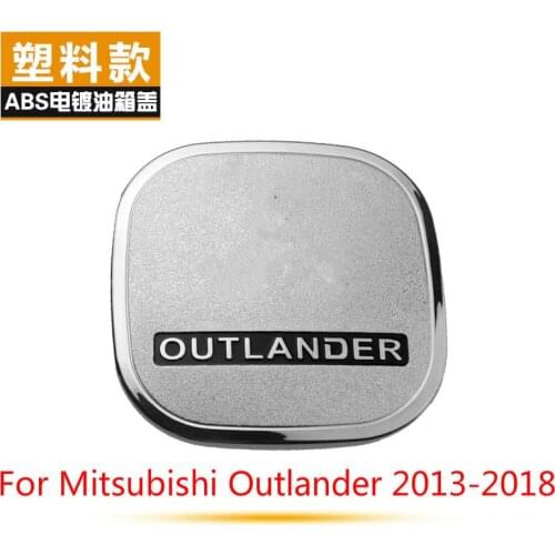 For Mitsubishi Outlander 2013-2018 High-quality ABS Chrome car fuel tank cap decoration protection Car-styling Car-covers