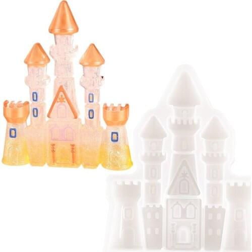 DIY Craft Mold Fairy Castle Epoxy Silicone Mould For Resin Candy Cake Chocolate Jewelry Making Molds Tools
