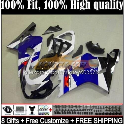 Injection OEM For SUZUKI 600CC GSXR-750 K4 GSXR 600 750 CC 4CL.37 GSXR-600 GSXR750 04 05 GSXR600 2004 2005 Fairing movistar blue