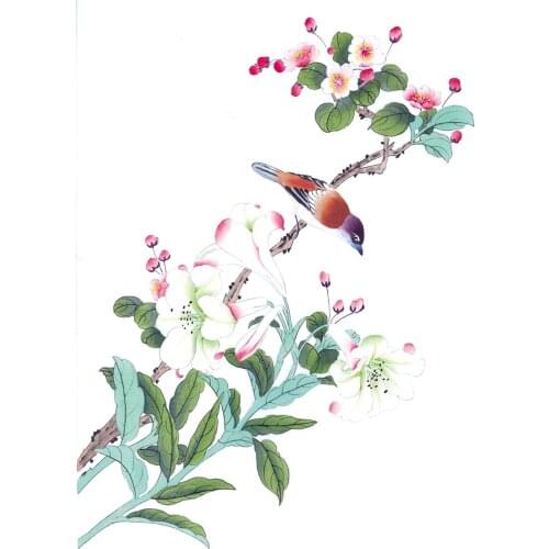 Canvas Art Picture Print Painting Chinese Watercolor Flowers and Birds Oil Painting on Canvas Wall Art Picture for Home Decor
