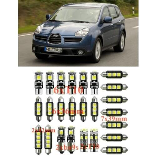 Car Interior Led Light Kit For subaru Trezia Tribeca B9 levorg wrx ascent baja xv crosstrek error free t10 31mm 36mm 39mm 42mm