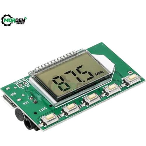 DC 3-5V FM Module FM Transmitter Module Board Wireless Microphone Circuit Board 87.0MHz-108.0MHz Computer Audio Transmitting