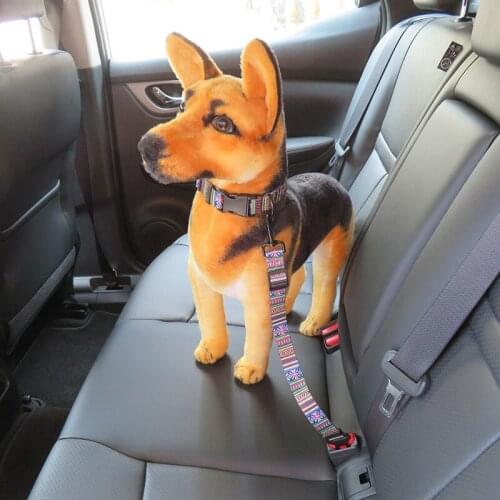 Soft Dog Collar Leash Pet Cat Car Safety Seat Belt Adjustable Harness for Small Medium Puppy Teddy Bulldog Travel Security Leads